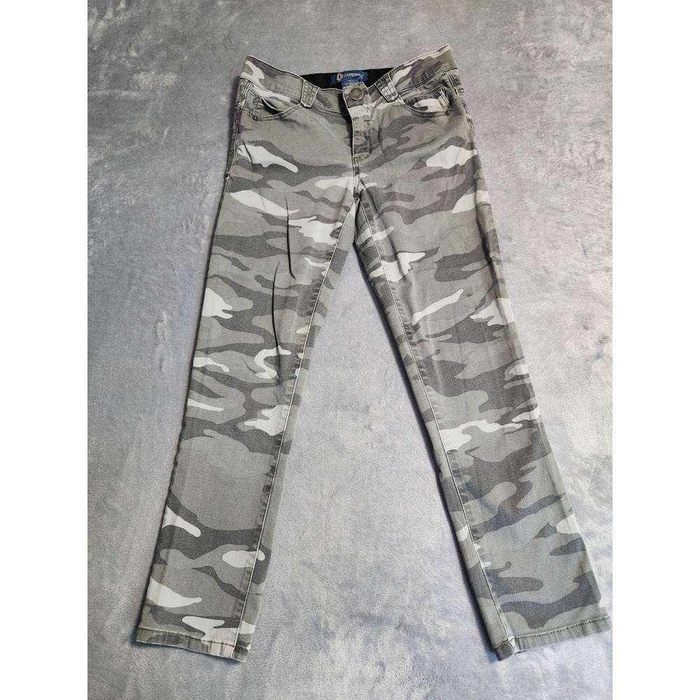 Democracy Ab Technology Ankle Pants Light Gray Camo Womens 8 Camouflage Jeans